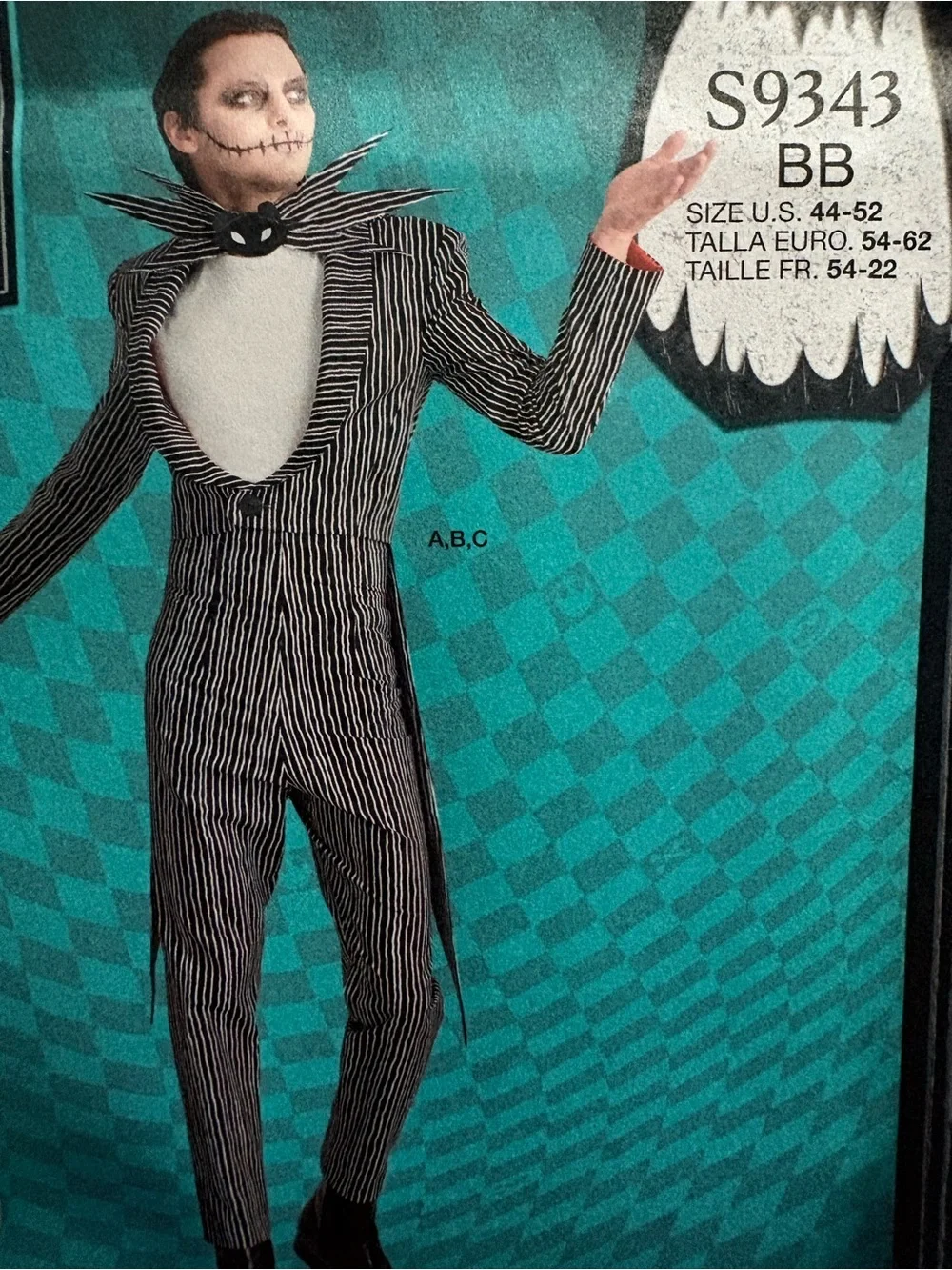 BN UNCUT SIMPLICITY 9343 BB MEN'S SEWING PATTERNS HALLOWEEN COSTUMES BIG & TALL